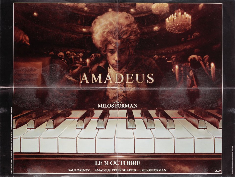 Amadeus Original 1984 French Moyenne Movie Poster