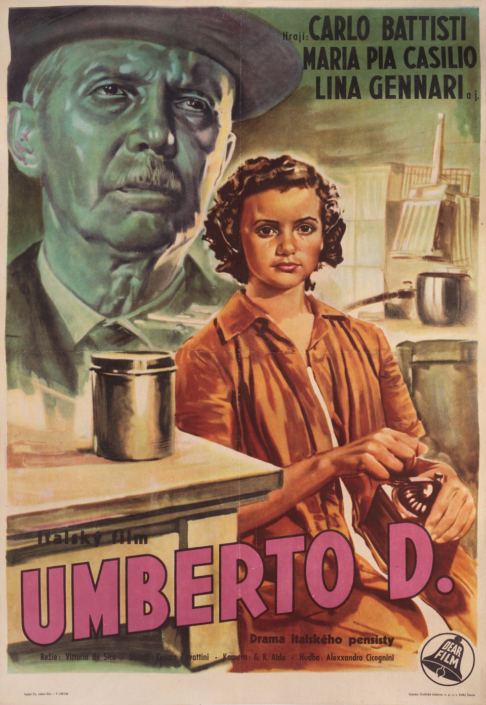 Umberto D. Original 1952 Yugoslav A1 Movie Poster