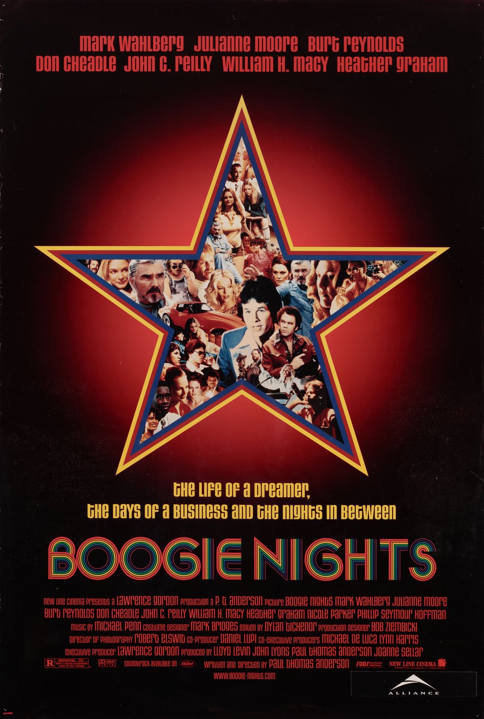 Boogie Nights Original 1997 U.S. One Sheet Movie Poster