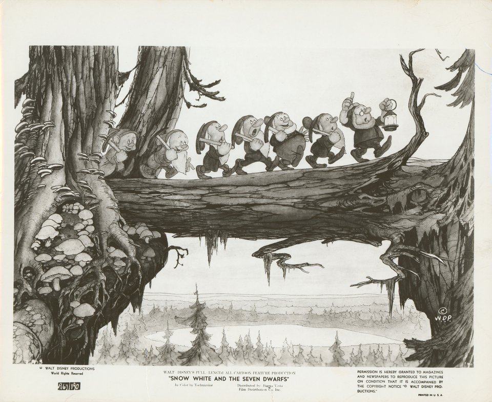 Snow White and the Seven Dwarfs Original R1967 U.S. Silver Gelatin Single-Weight Photo