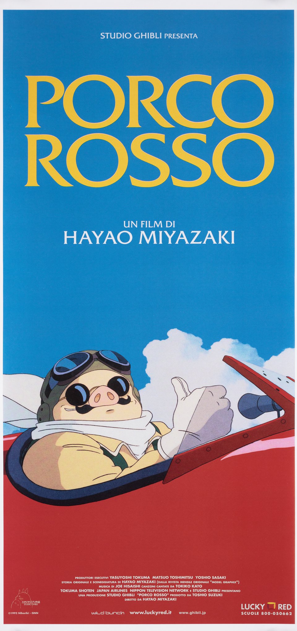 Porco Rosso Original 2010 Italian Locandina Movie Poster