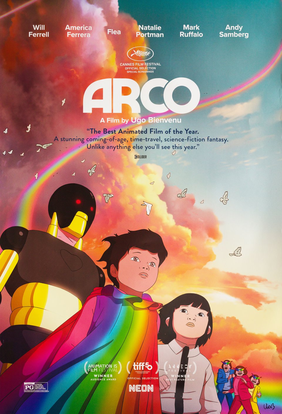 Arco Original 2026 U.S. One Sheet Movie Poster Signed by Ugo Bienvenu