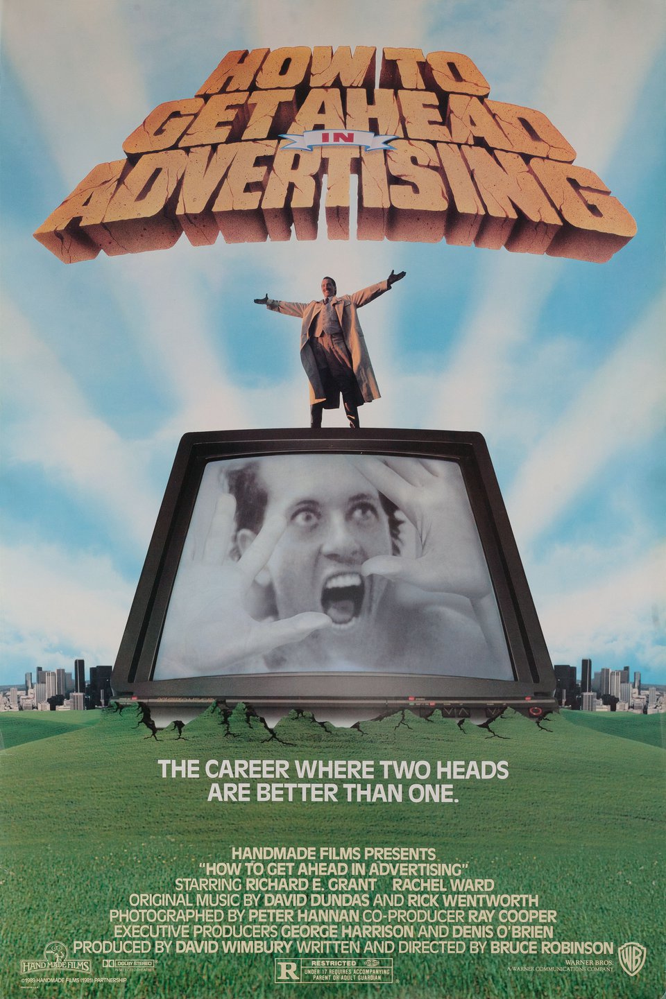 How to Get Ahead in Advertising Original 1989 U.S. One Sheet Movie Poster