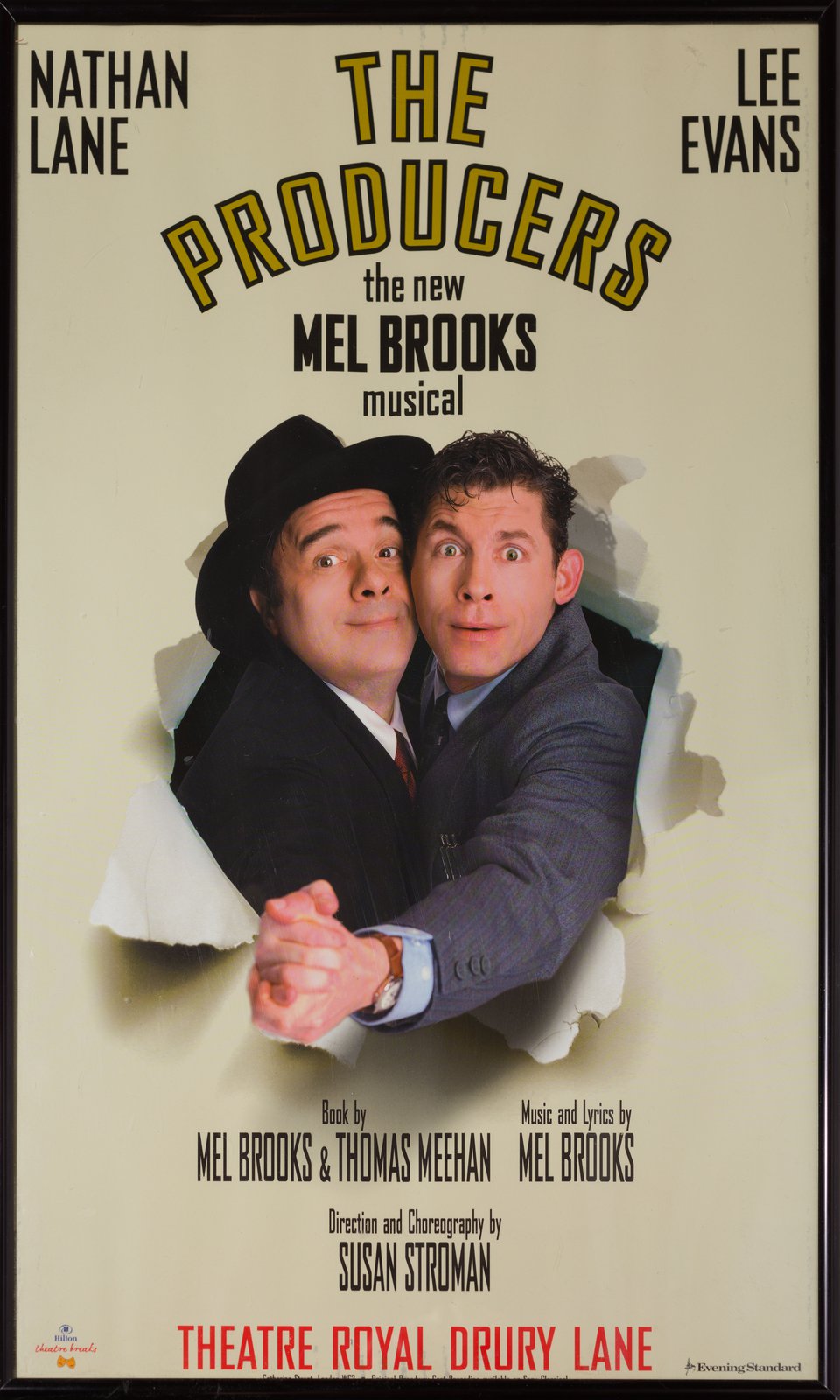 The Producers Original 2004 British Window Card Poster