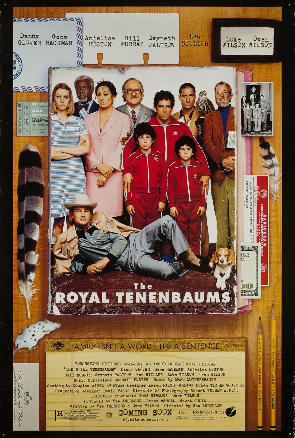 The Royal Tenenbaums Original 2001 U.S. One Sheet Movie Poster