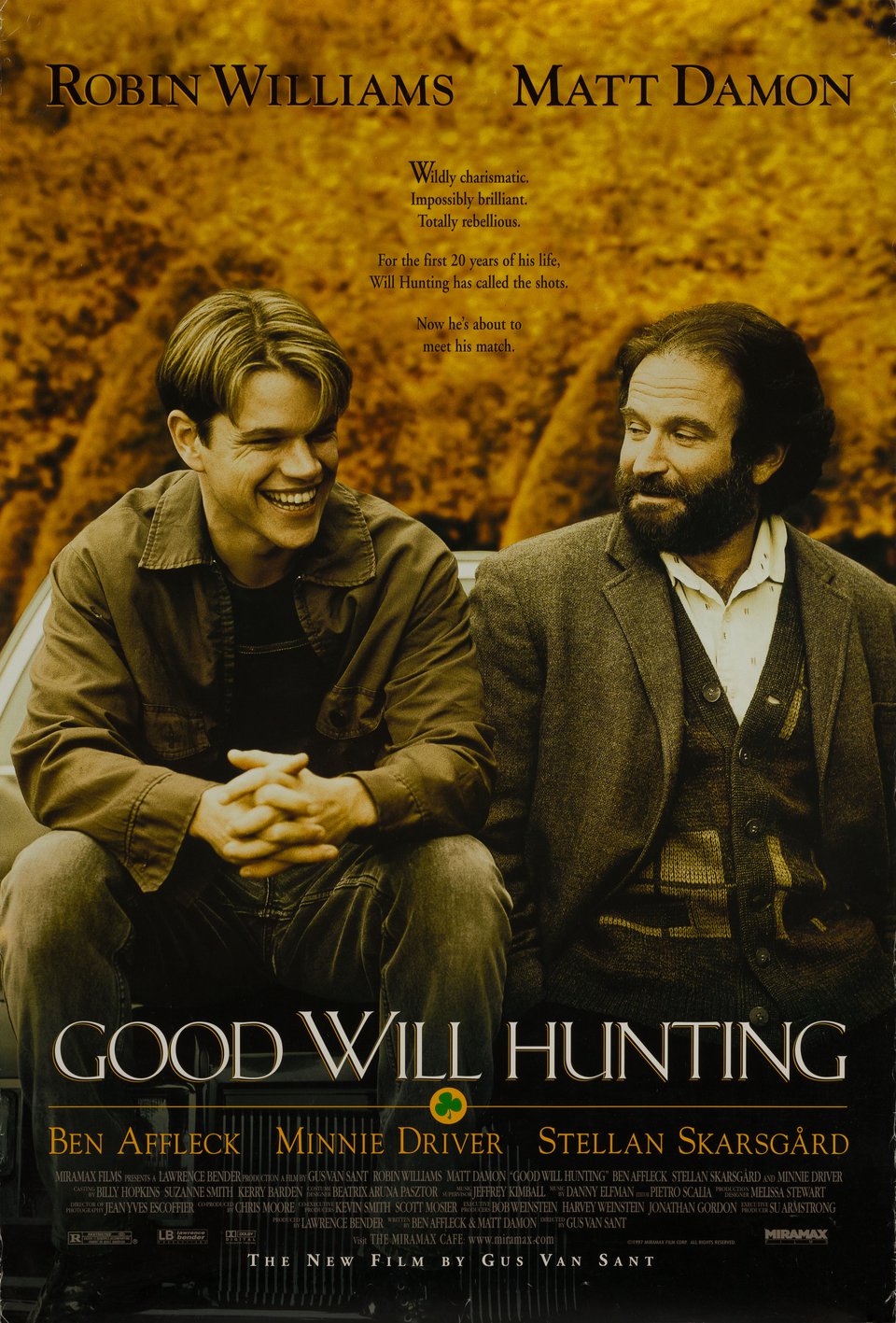 Good Will Hunting Original 1997 U.S. One Sheet Movie Poster