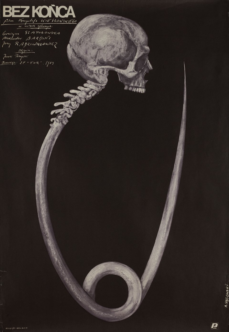 No End Original 1985 Polish B1 Movie Poster