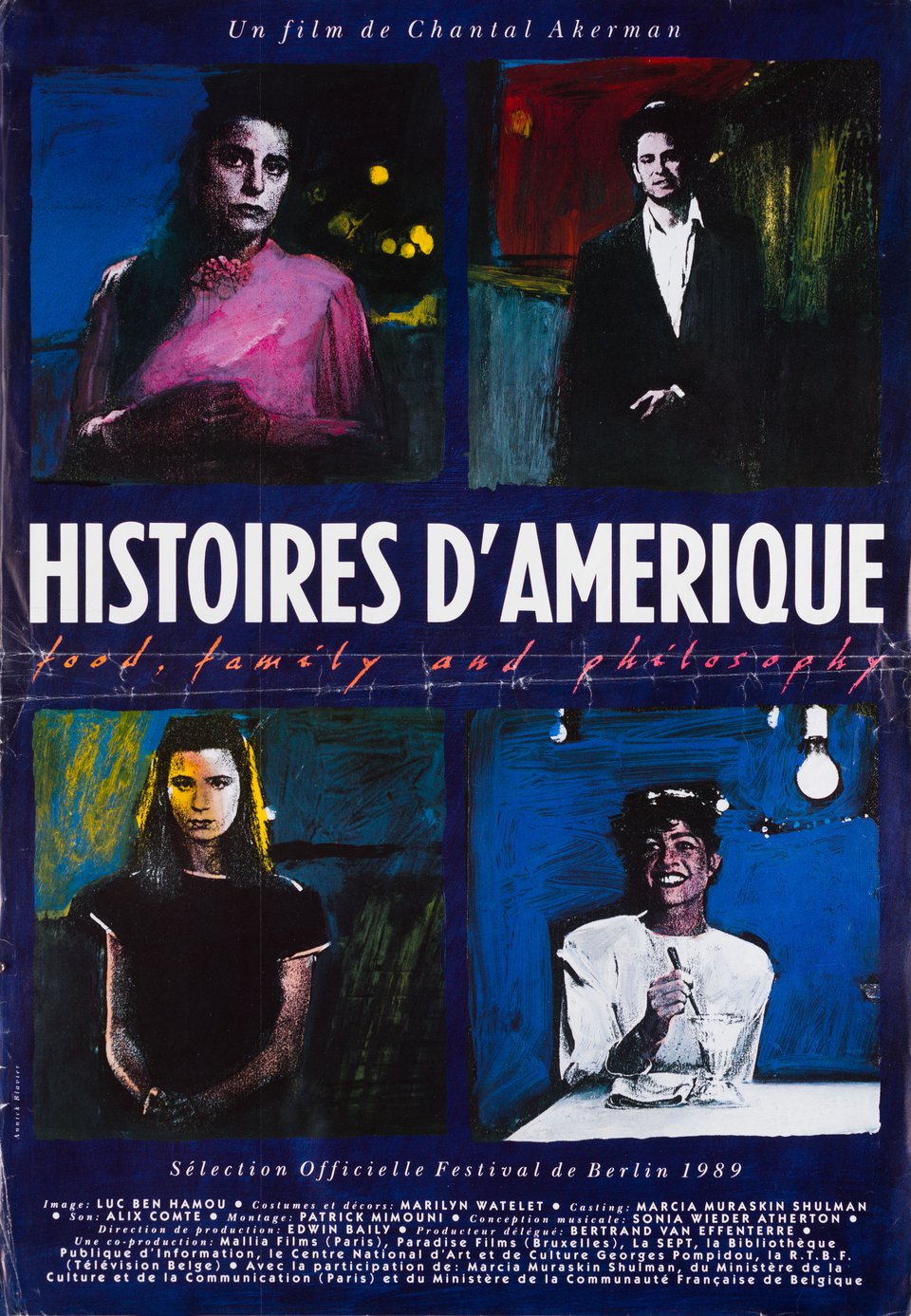 American Stories: Food, Family and Philosophy Original 1989 French Petite Movie Poster
