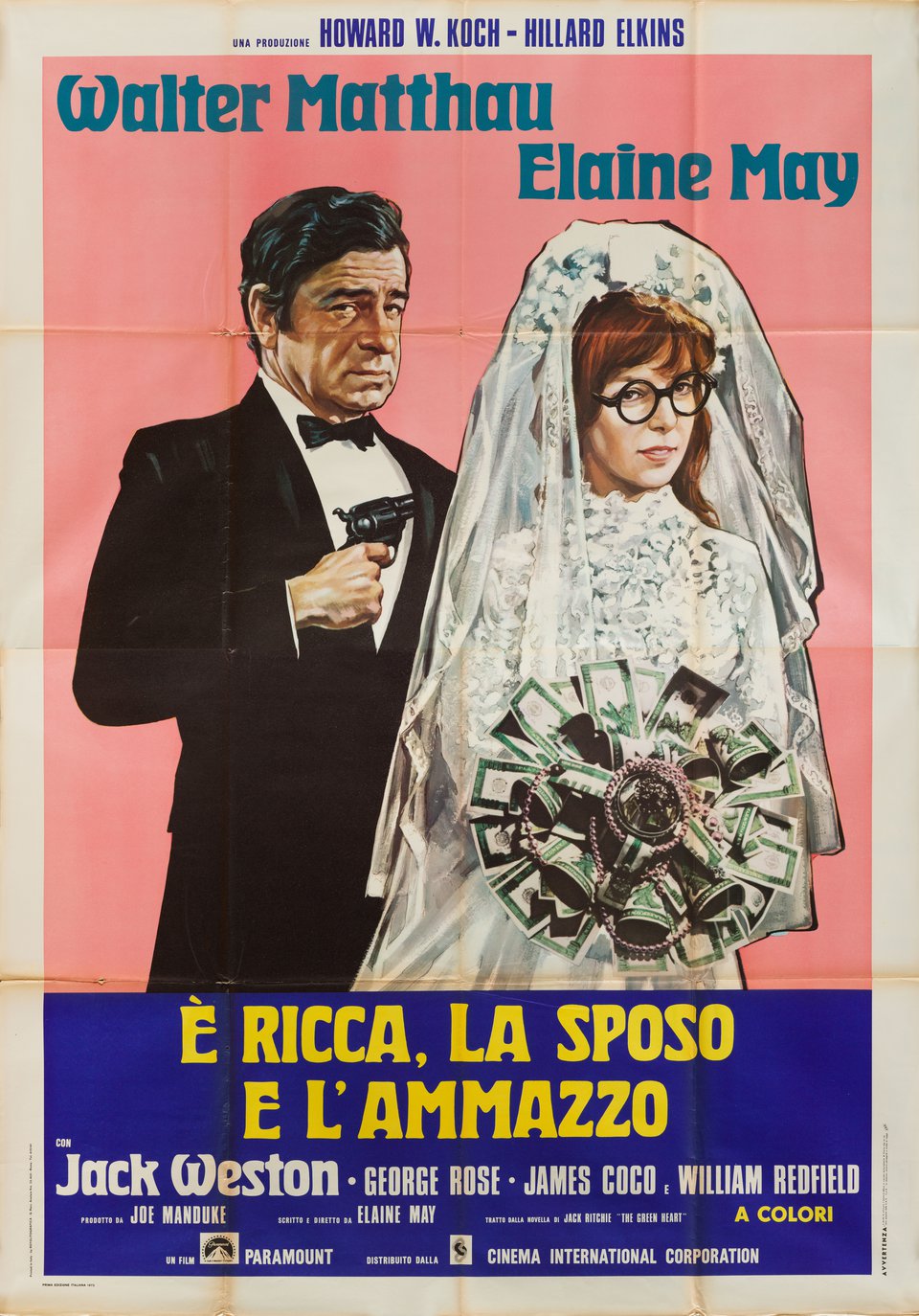 A New Leaf Original 1971 Italian Quattro Foglio Movie Poster