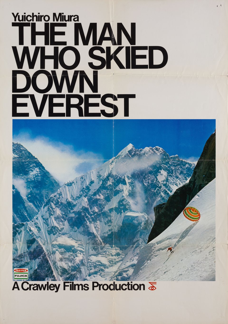 The Man Who Skied Down Everest Original 1975 U.S. One Sheet Movie Poster