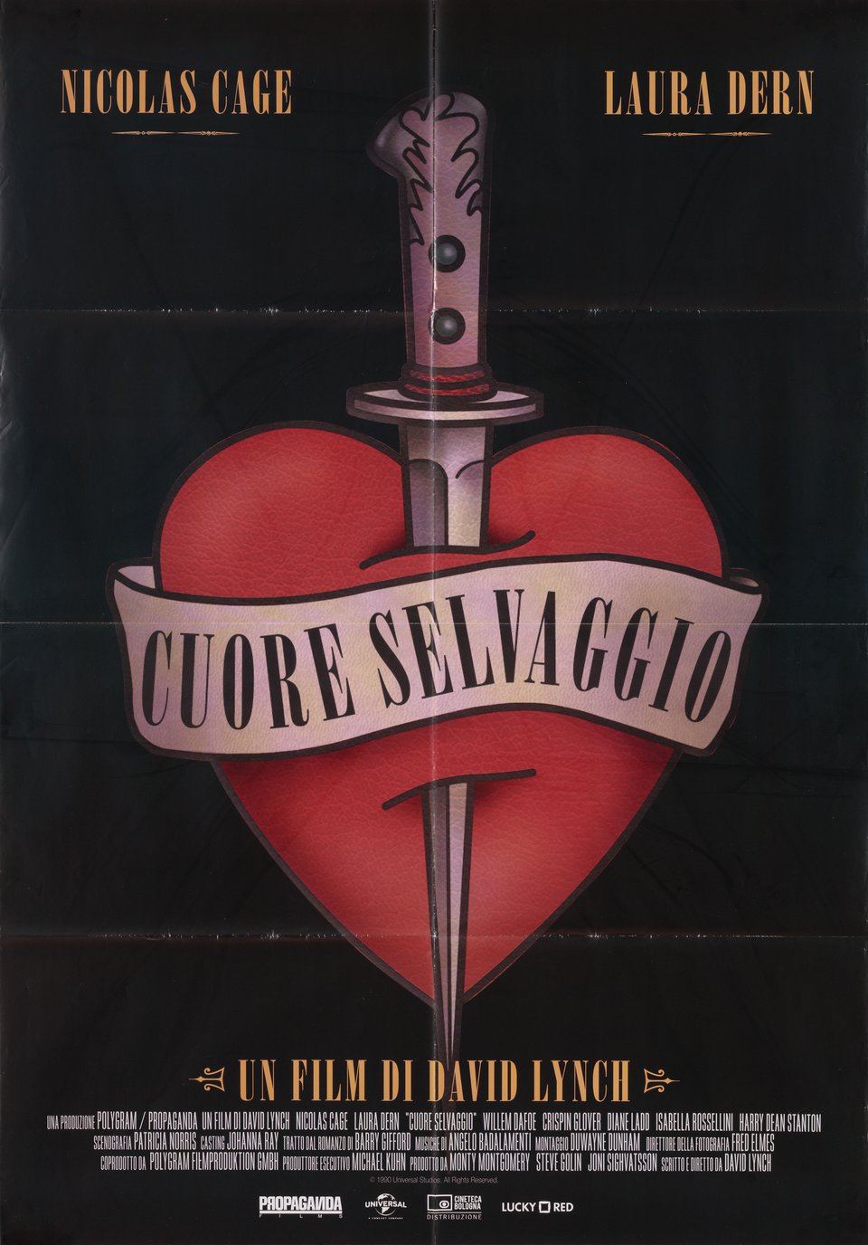 Wild at Heart Original R2020s Italian Due Foglio Movie Poster