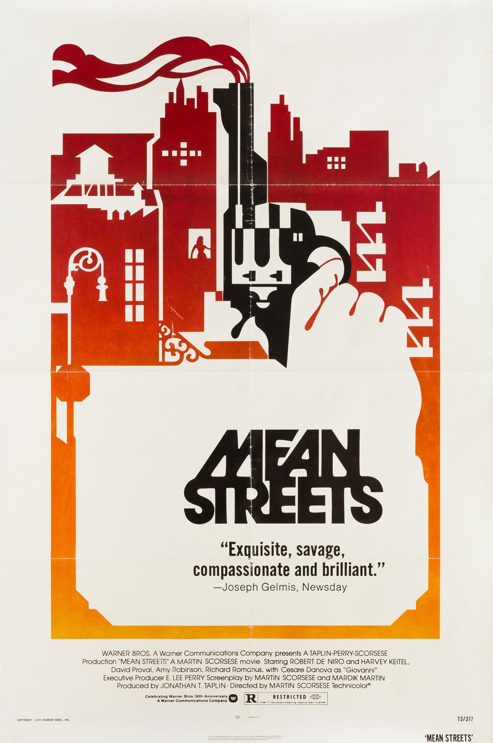 Mean Streets Original 1973 U.S. One Sheet Movie Poster