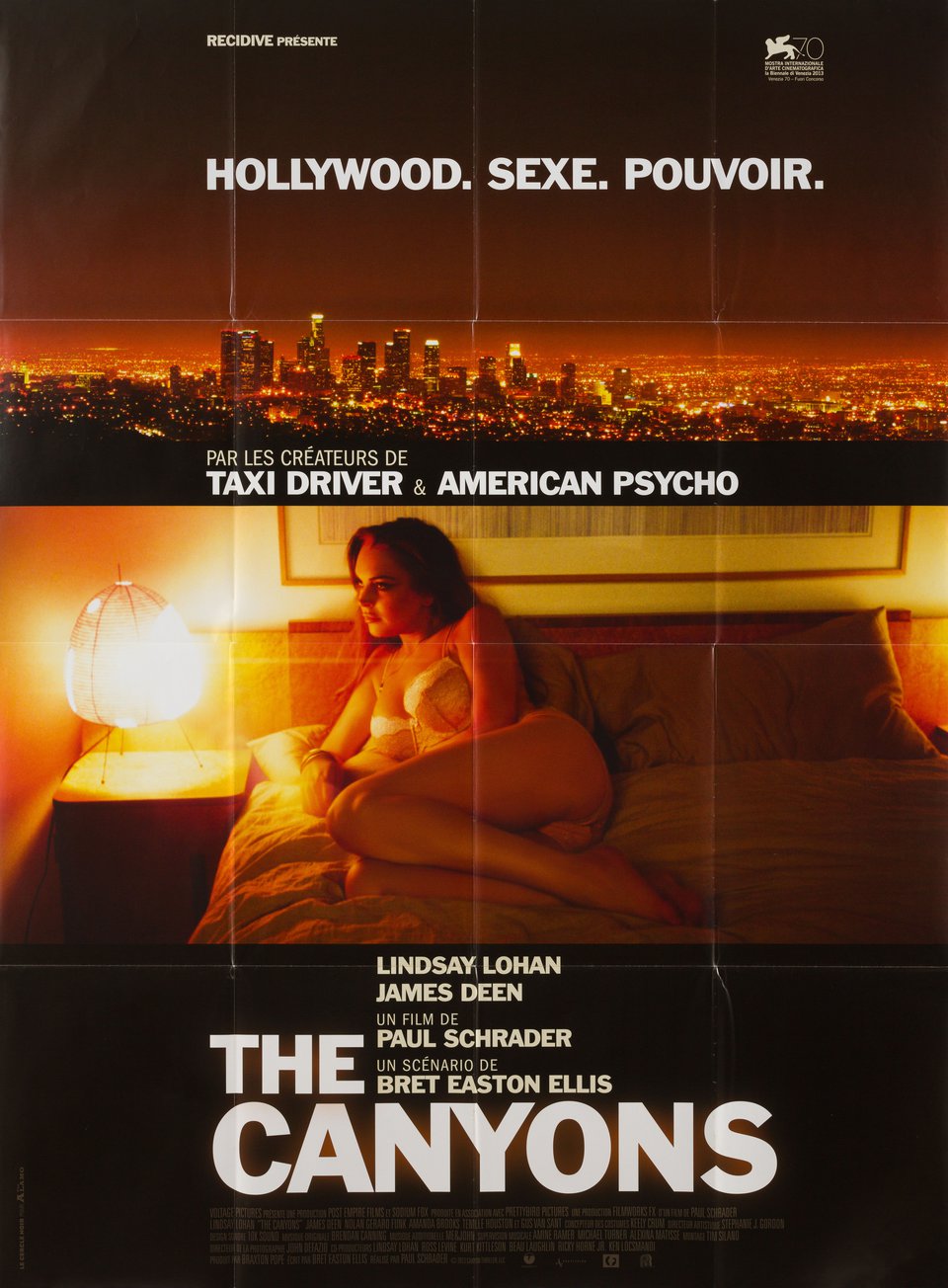 The Canyons Original 2013 French Grande Movie Poster
