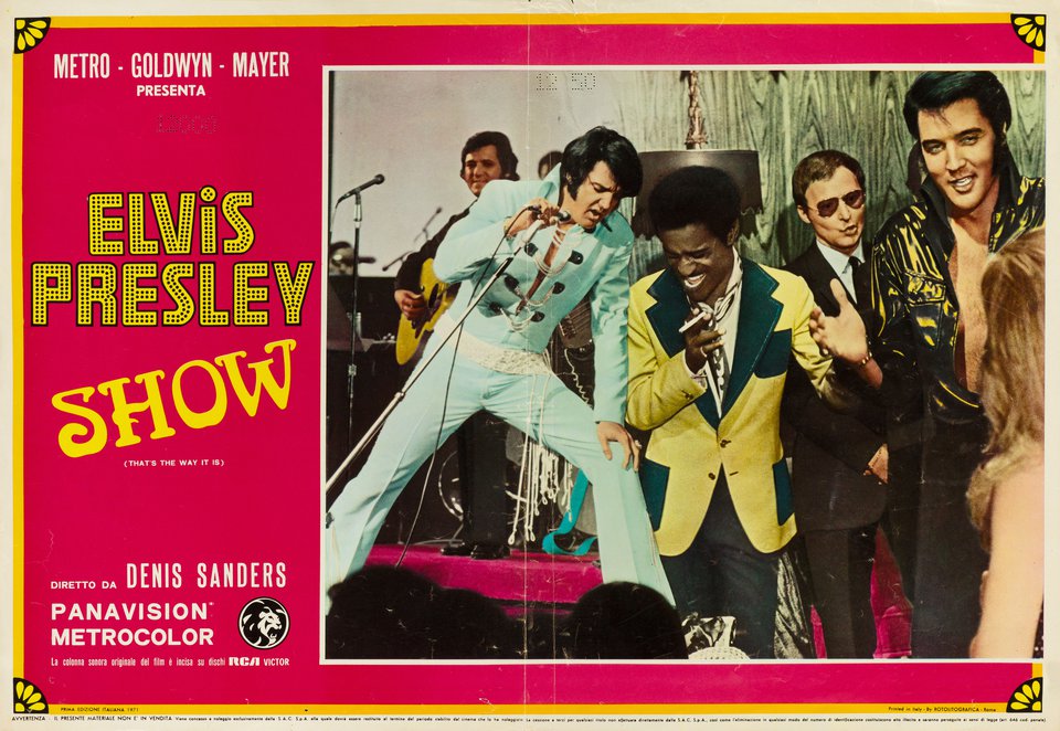 Elvis That's the Way It Is Original 1971 Italian Fotobusta Movie Poster