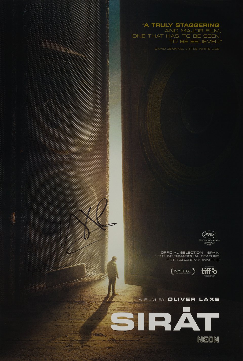 Sirat Original 2025 U.S. One Sheet Movie Poster Signed by Oliver Laxe
