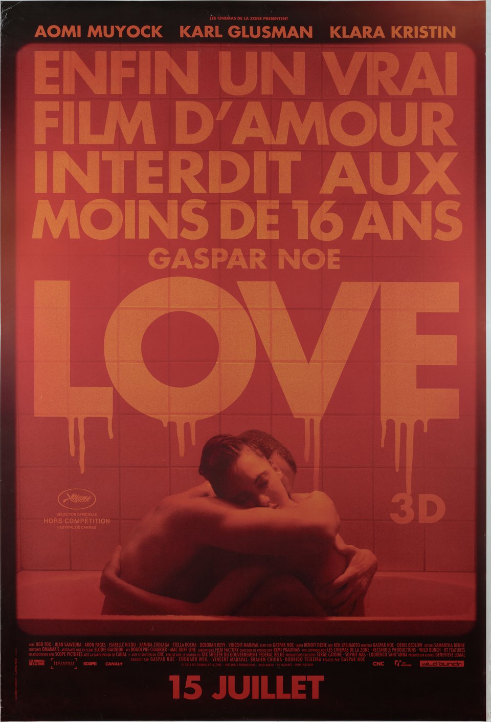 Love Original 2015 French Grande Movie Poster