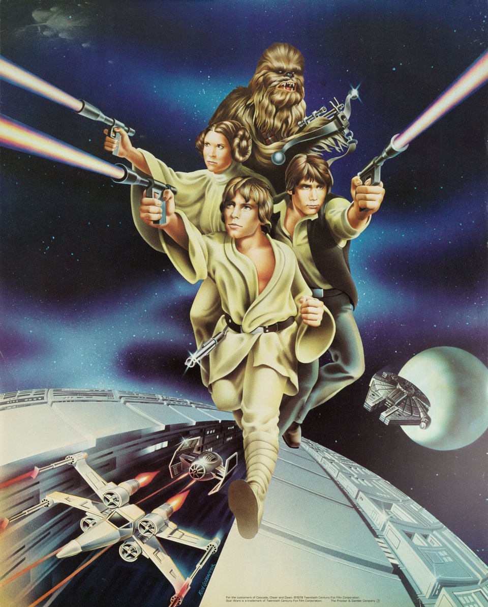 Star Wars Original 1977 U.S. Movie Poster