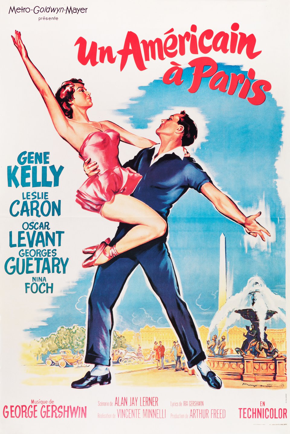 An American in Paris Original R1990s French Petite Movie Poster