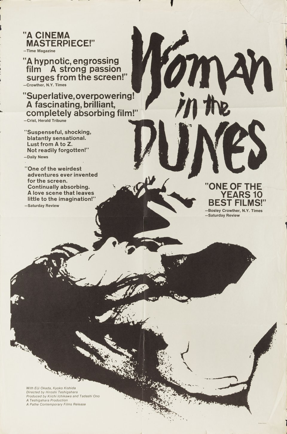 Woman in the Dunes Original 1964 U.S. One Sheet Movie Poster