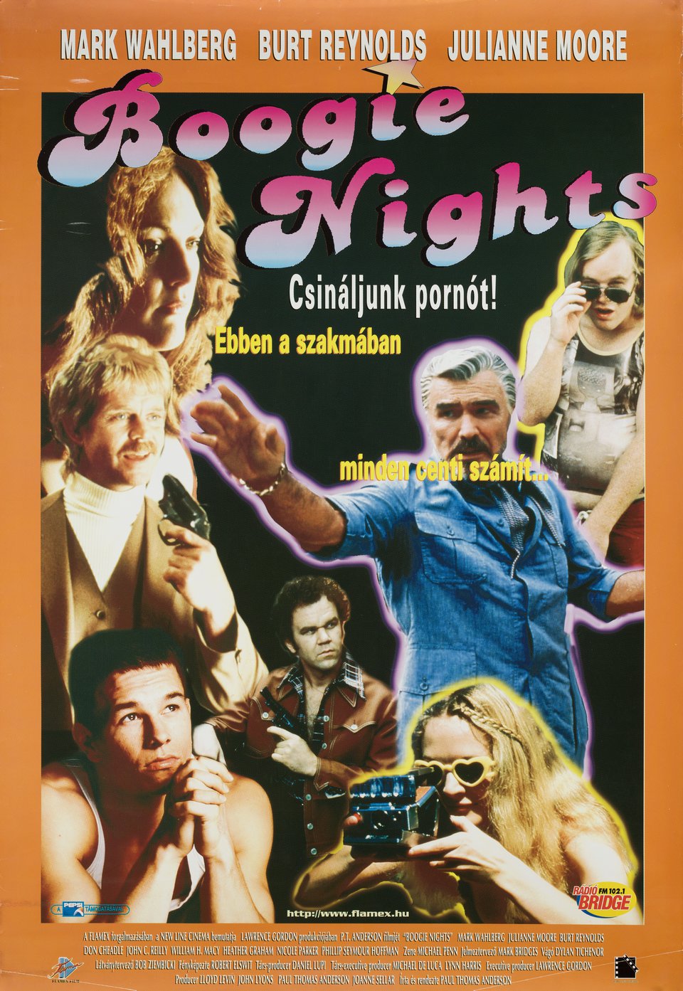 Boogie Nights Original 1997 Romanian B1 Movie Poster