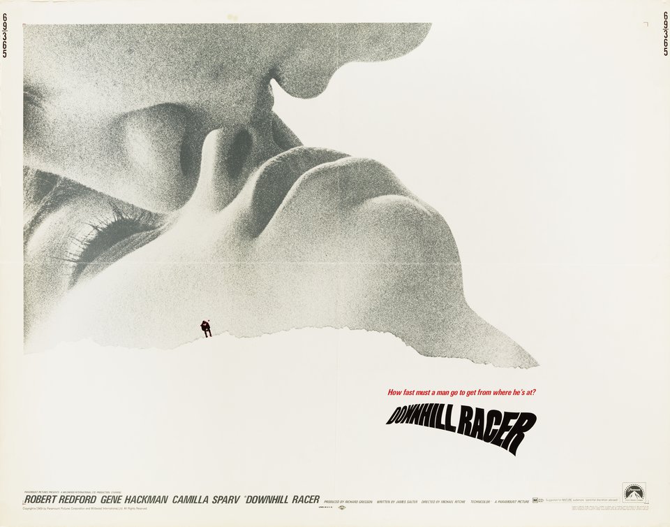 Downhill Racer Original 1969 U.S. Half Sheet Movie Poster