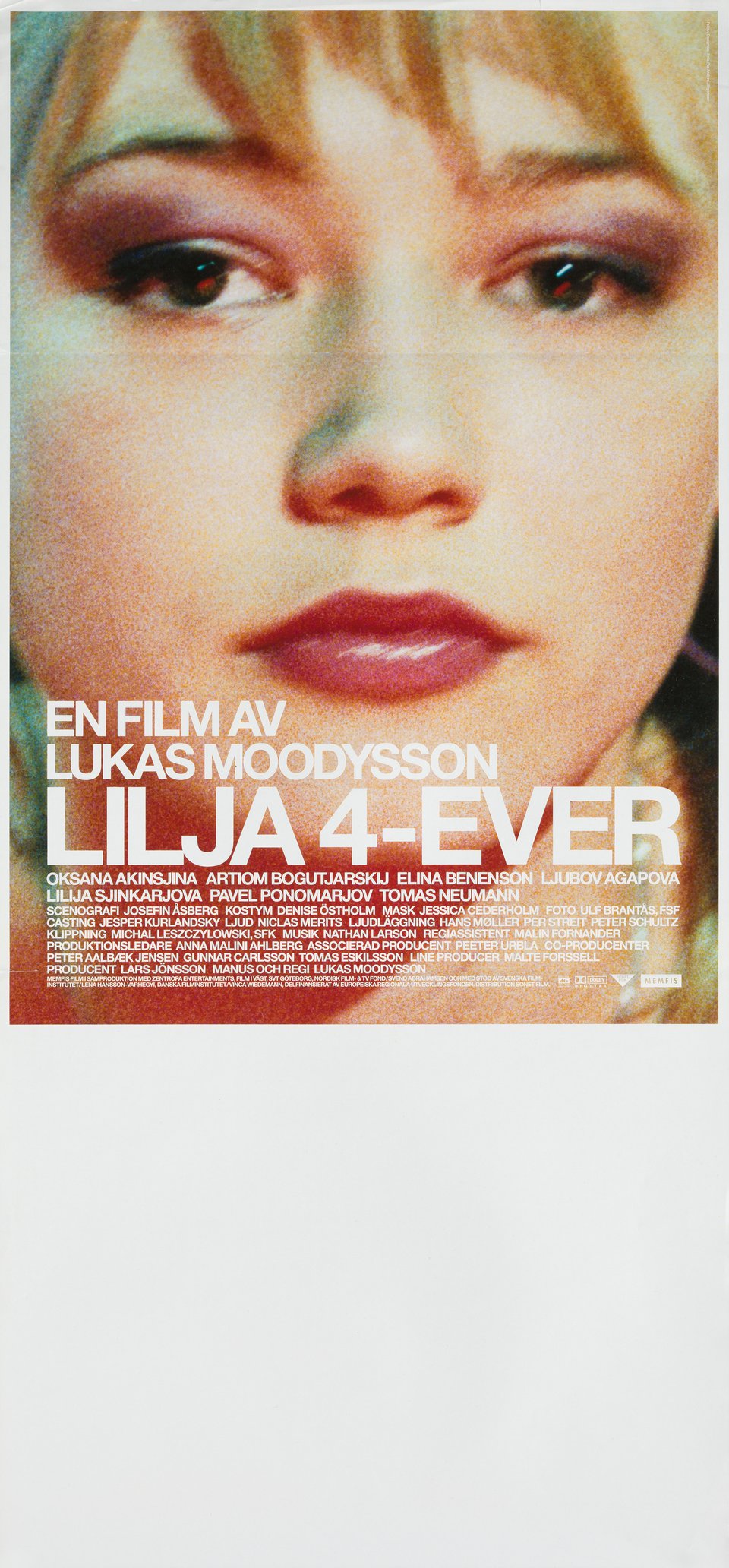 Lilya 4-Ever Original 2002 Swedish Stolpe Movie Poster