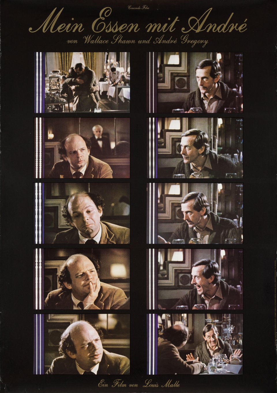 My Dinner with Andre Original 1981 German A1 Movie Poster