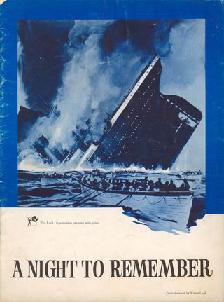 A Night to Remember Original 1958 British Movie Program Alternate Image