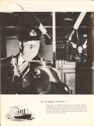 A Night to Remember Original 1958 British Movie Program Alternate Image