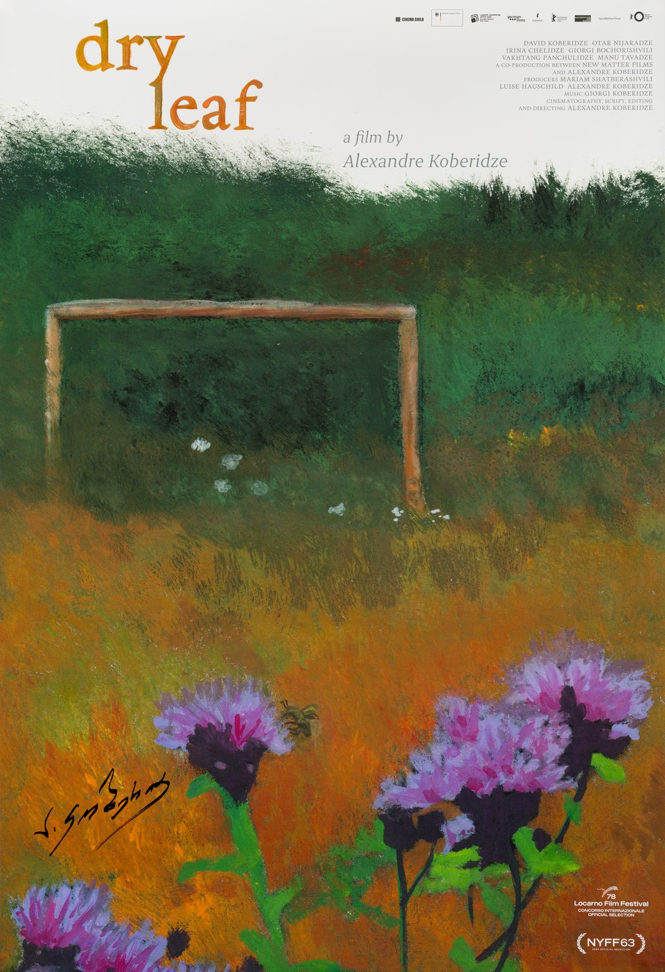 Dry Leaf Original 2026 U.S. One Sheet Movie Poster Signed by Aleksandre Koberidze