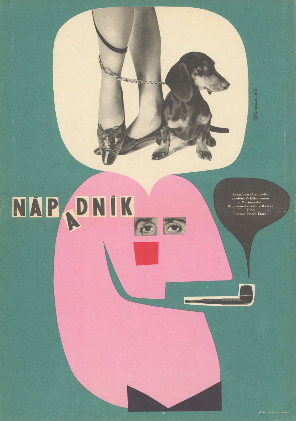 The Suitor Original 1964 Czech A3 Movie Poster