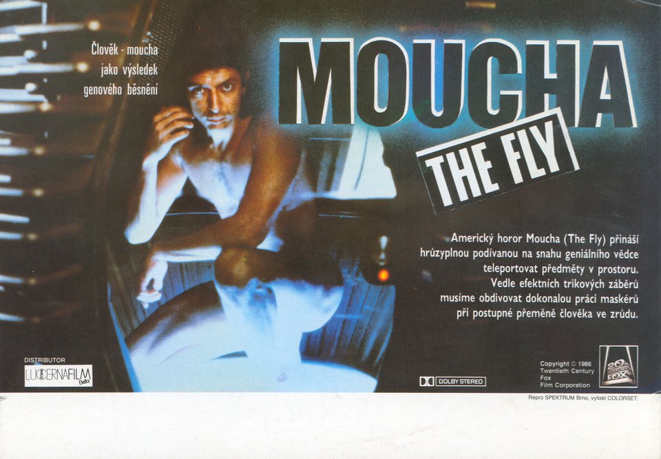 The Fly Original 1986 Czech A4 Mini Movie Poster