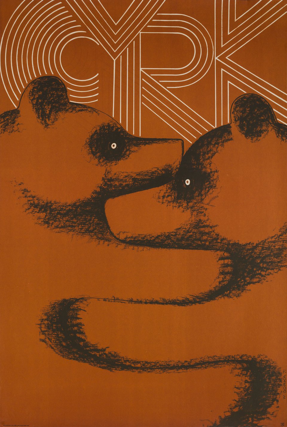 Cyrk Original 1971 Polish B1 Poster