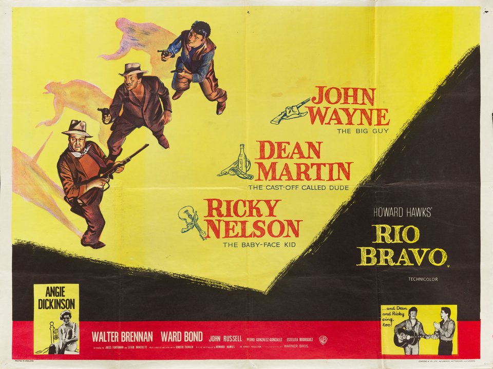 Rio Bravo Original 1959 British Quad Movie Poster