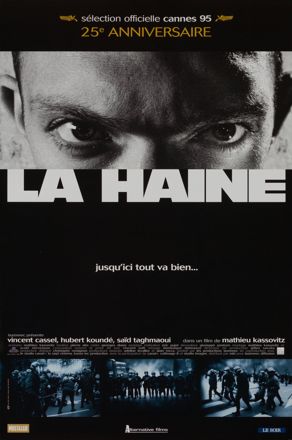 La Haine Original R2020 French Petite Movie Poster
