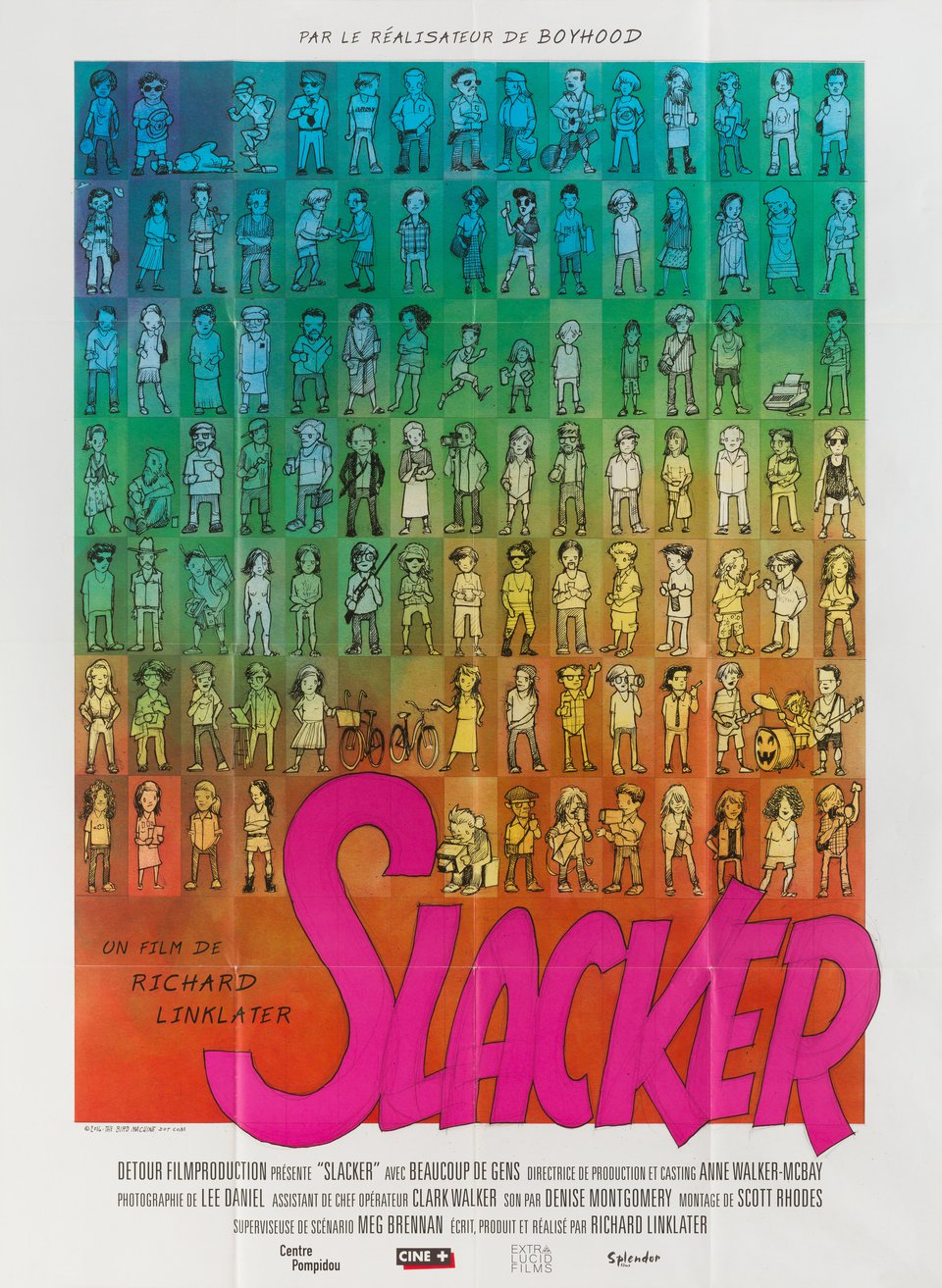 Slacker Original R2016 French Grande Movie Poster
