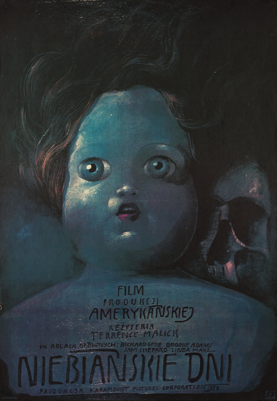 Days of Heaven Original 1984 Polish B1 Movie Poster