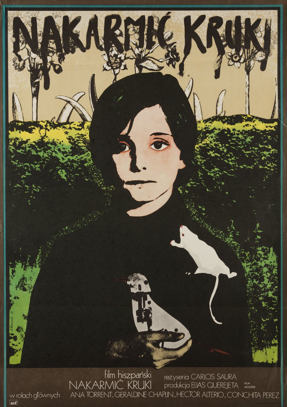 Cria Cuervos Original 1977 Polish B1 Movie Poster