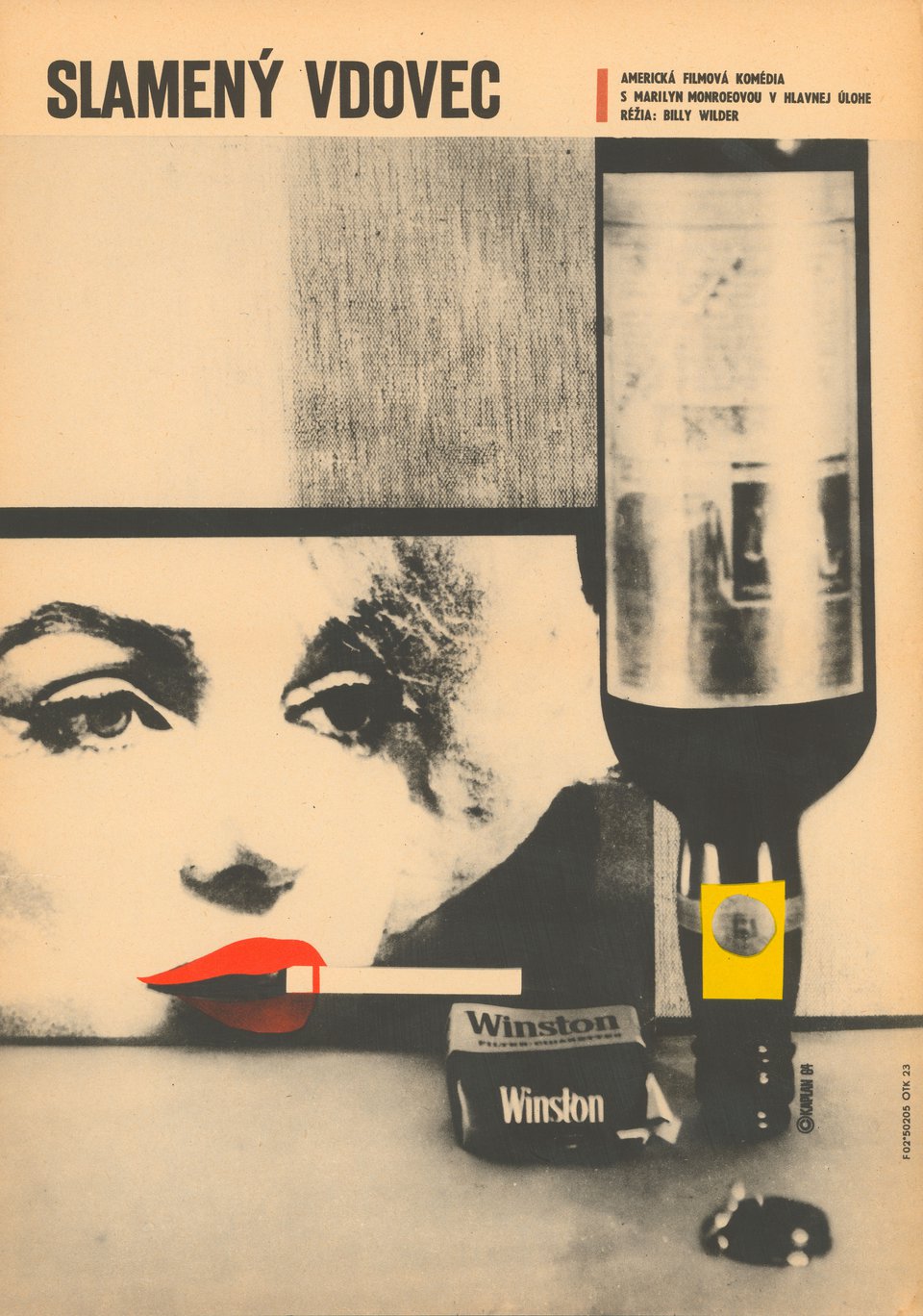 The Seven Year Itch Original 1964 Czech A3 Movie Poster