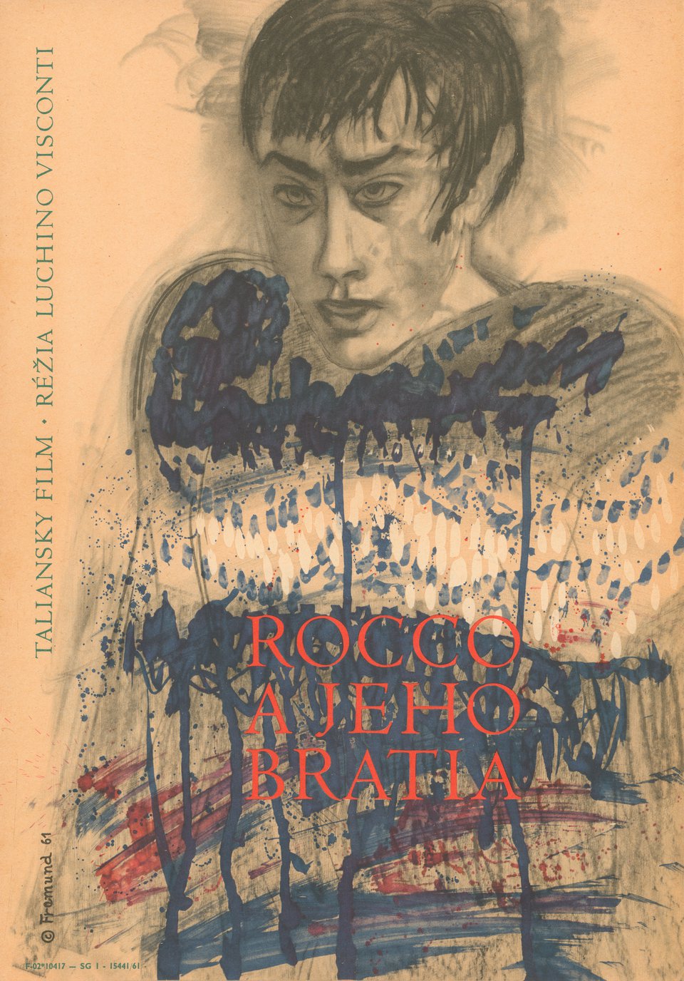 Rocco and His Brothers Original 1961 Slovakian A3 Movie Poster