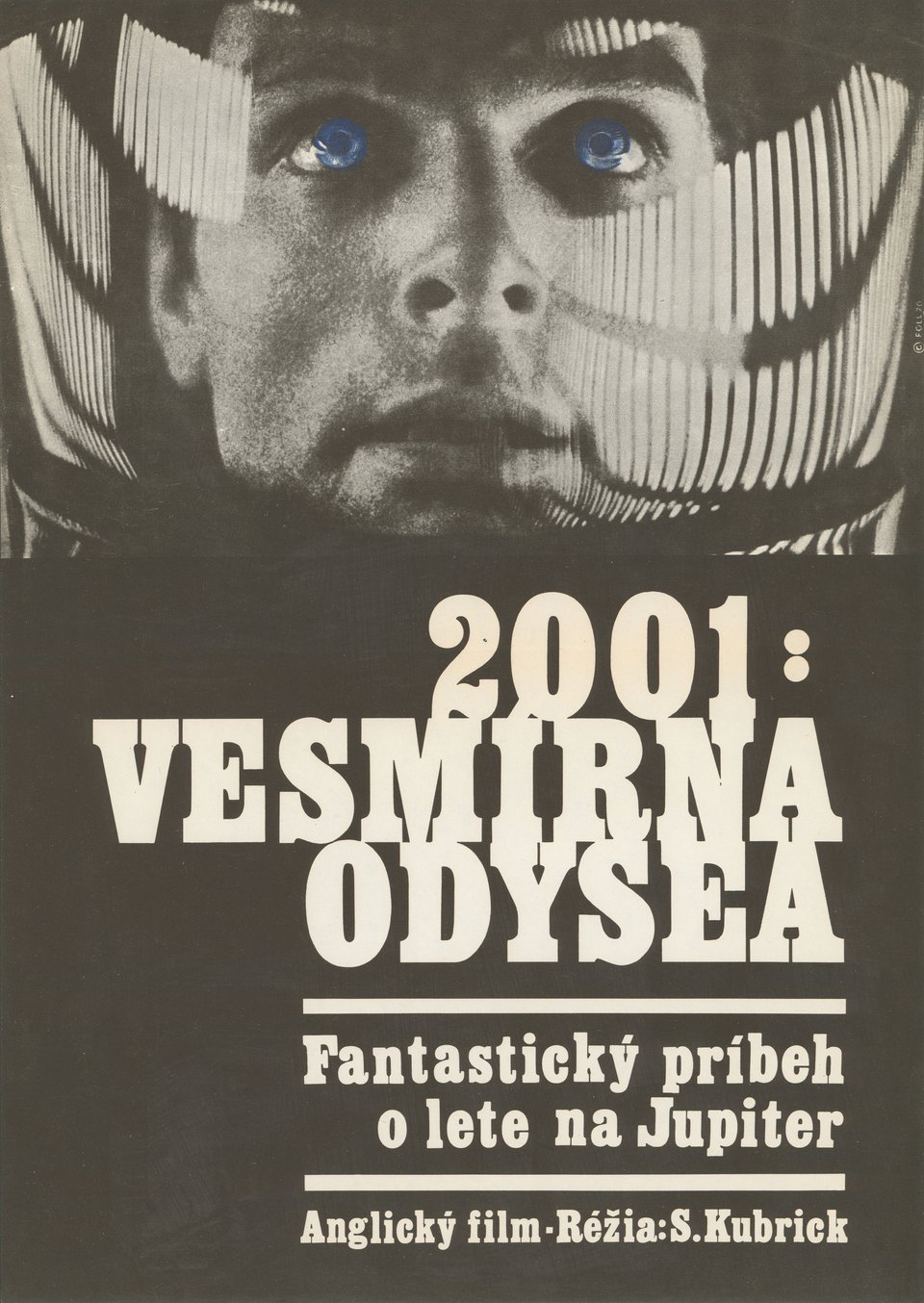 2001: A Space Odyssey Original 1970 Czech A3 Movie Poster