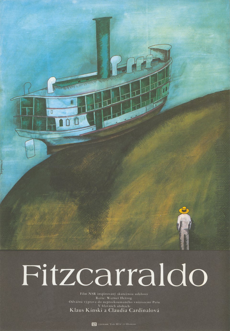 Fitzcarraldo Original 1982 Czech A3 Movie Poster