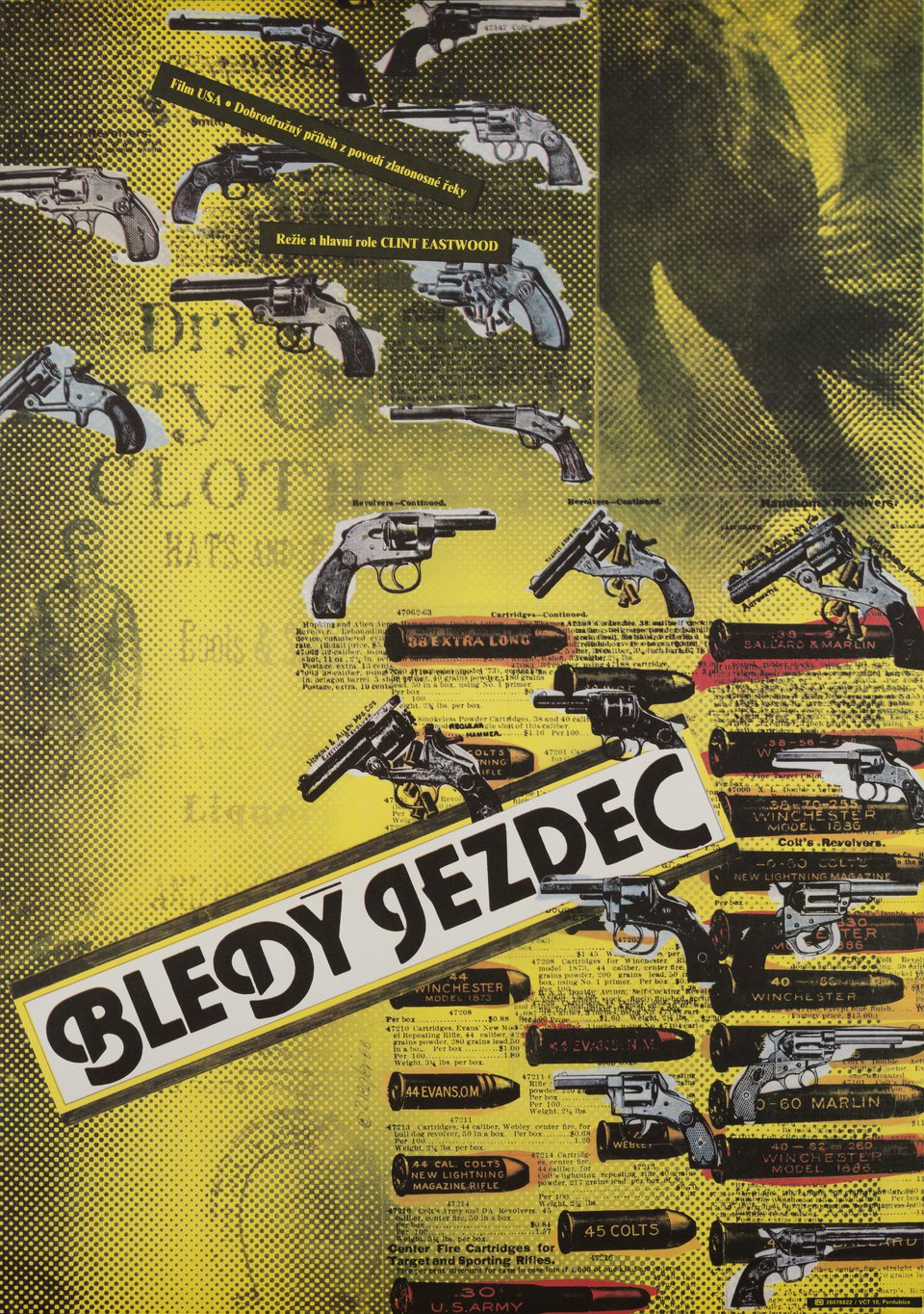 Pale Rider Original 1985 Czech A1 Movie Poster