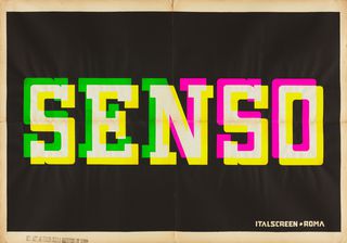 Senso Original 1955 Italian Foglio Movie Poster Alternate Image