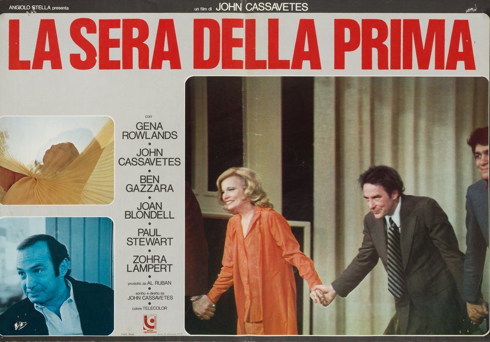 Opening Night Original 1977 Italian Fotobusta Movie Poster