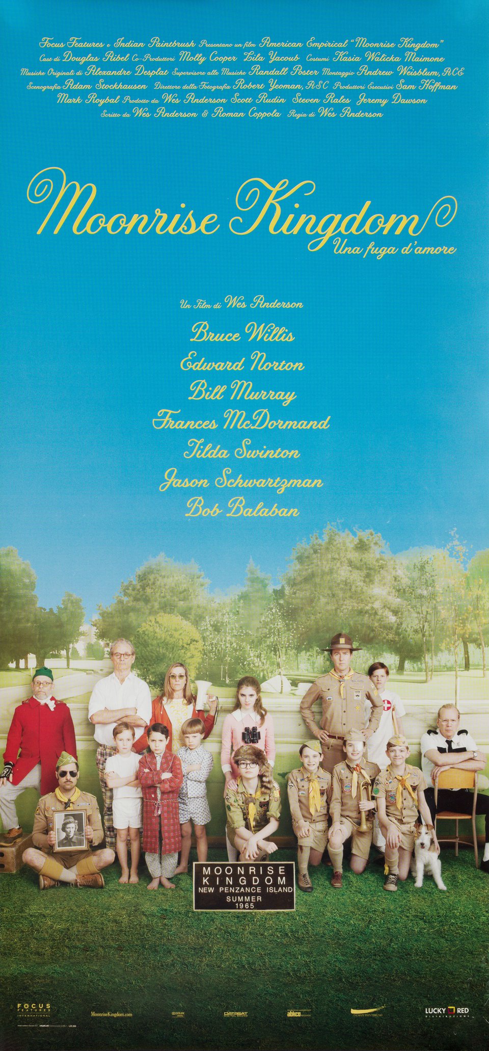 Moonrise Kingdom Original 2012 Italian Locandina Movie Poster