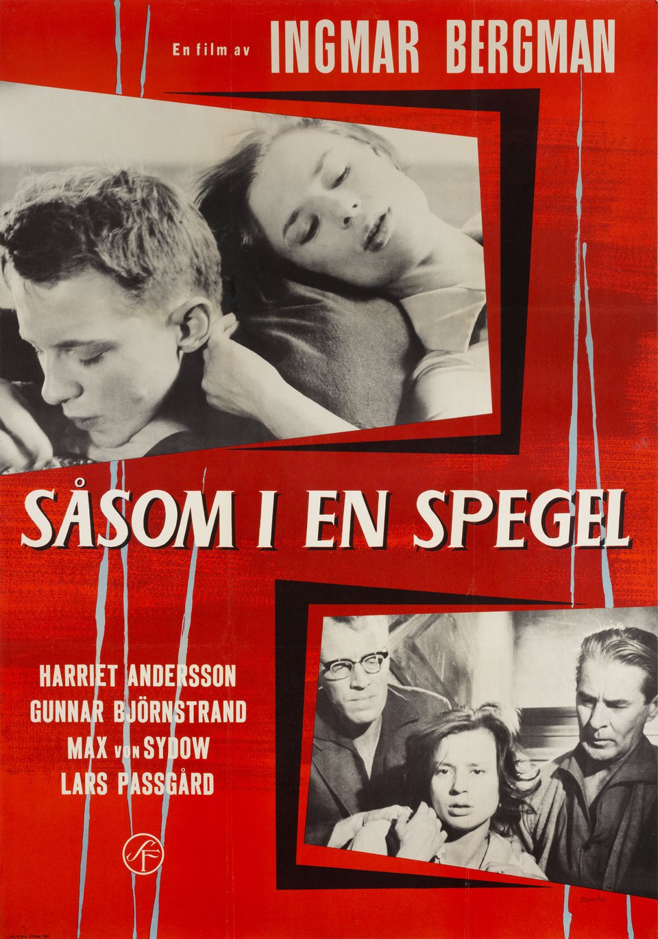 Through a Glass Darkly Original 1961 Swedish B1 Movie Poster