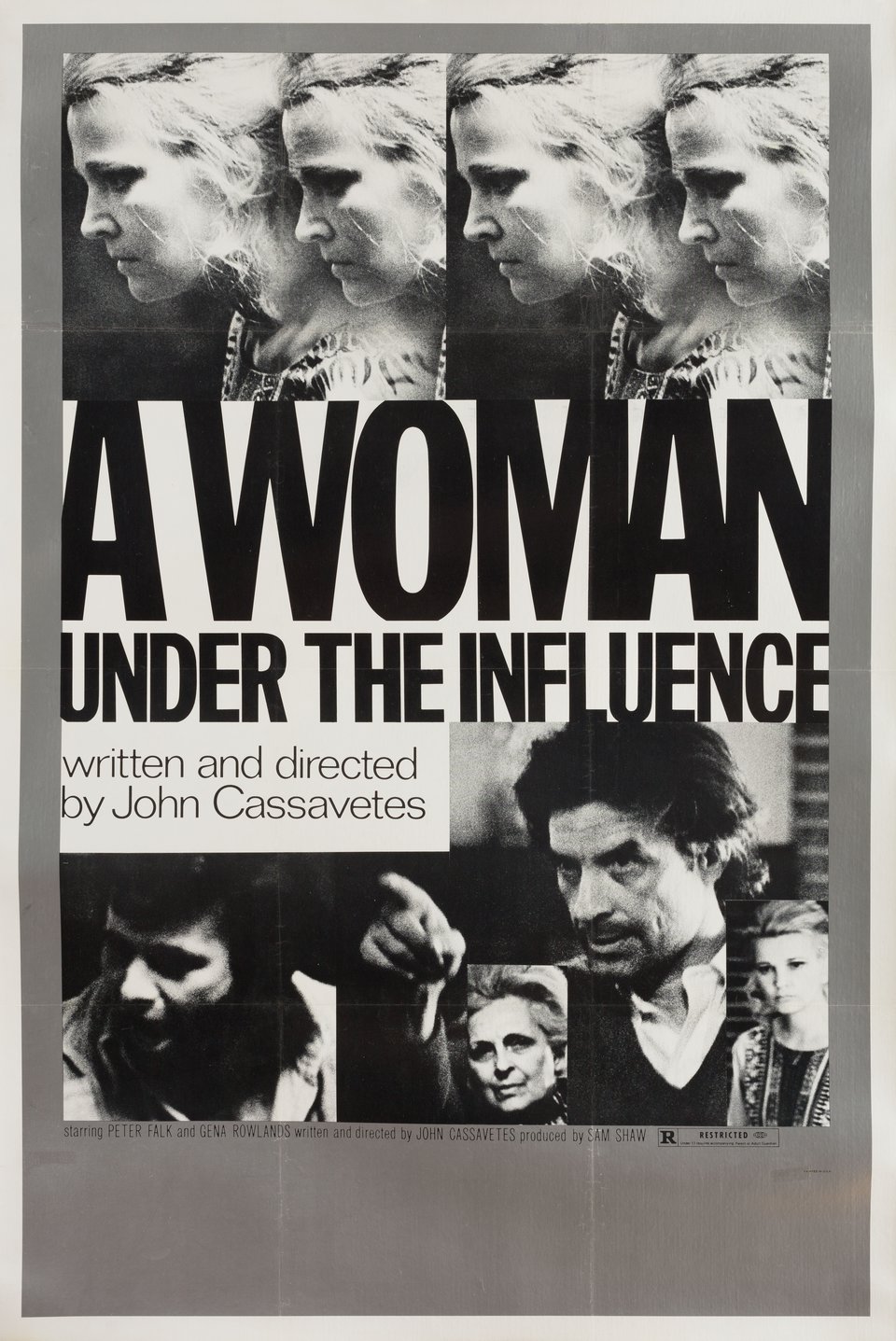 A Woman Under the Influence Original 1974 U.S. One Sheet Movie Poster