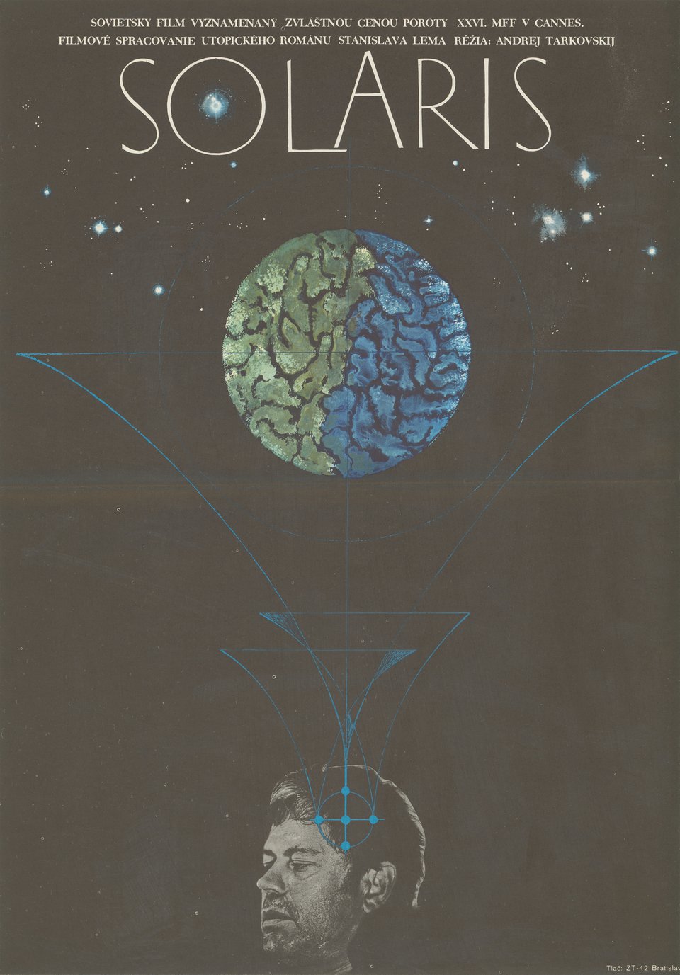 Solaris Original 1974 Czech A3 Movie Poster