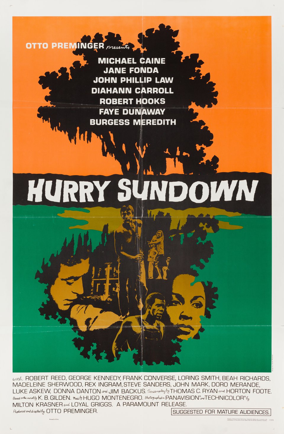 Hurry Sundown Original 1967 U.S. One Sheet Movie Poster